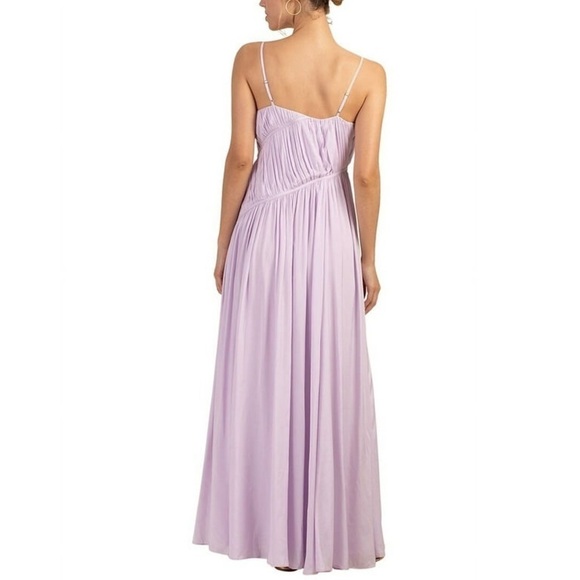 Trina Turk Lavender Maxi Habotai Dress 🪻🤍 - Picture 2 of 11